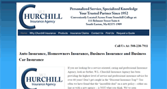 Desktop Screenshot of churchillagency.com