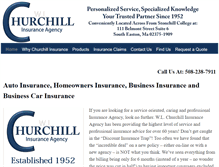 Tablet Screenshot of churchillagency.com